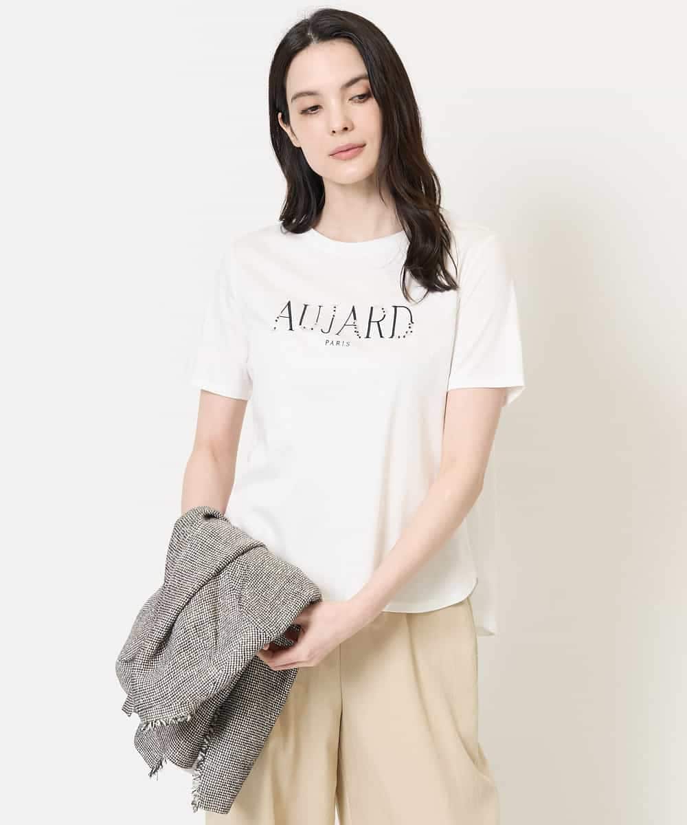 PYKGC61200 CHRISTIAN AUJARD(小さいサイズ)(メゾン ドゥ サンク) ロゴモチーフTシャツ ネイビー