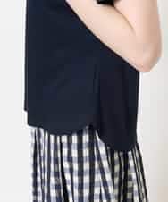 PYKGC61200 CHRISTIAN AUJARD(小さいサイズ)(メゾン ドゥ サンク) ロゴモチーフTシャツ ネイビー