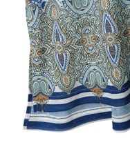 PYKGD26300 CHRISTIAN AUJARD(小さいサイズ)(メゾン ドゥ サンク) マリンブルーペーズリーカットソー ブルー系