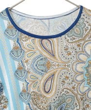 PYKGD26300 CHRISTIAN AUJARD(小さいサイズ)(メゾン ドゥ サンク) マリンブルーペーズリーカットソー ブルー系