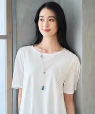 PYKGD28210 CHRISTIAN AUJARD(小さいサイズ)(メゾン ドゥ サンク) スムースフレアーカットソー ブルー