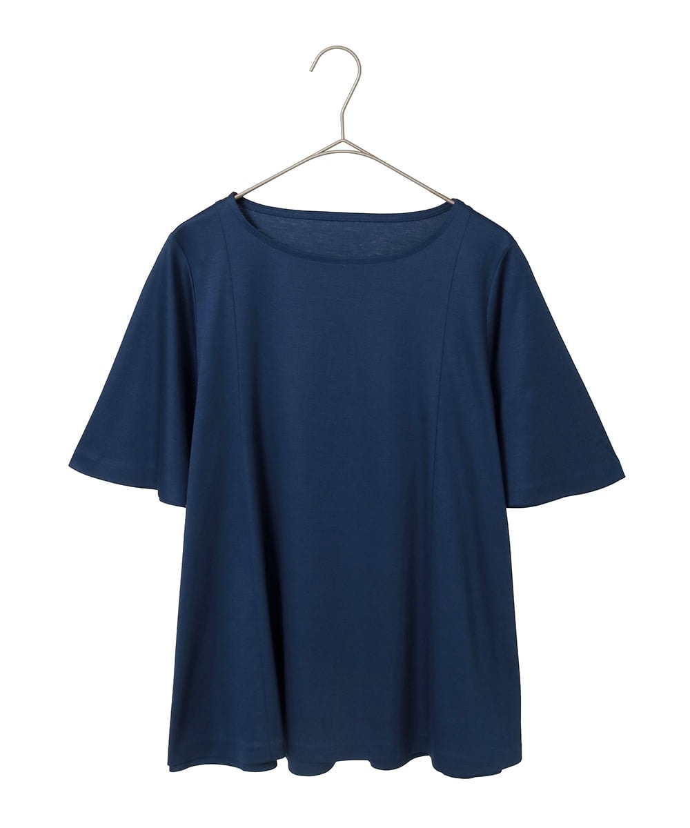 PYKGD28210 CHRISTIAN AUJARD(小さいサイズ)(メゾン ドゥ サンク) スムースフレアーカットソー ブルー