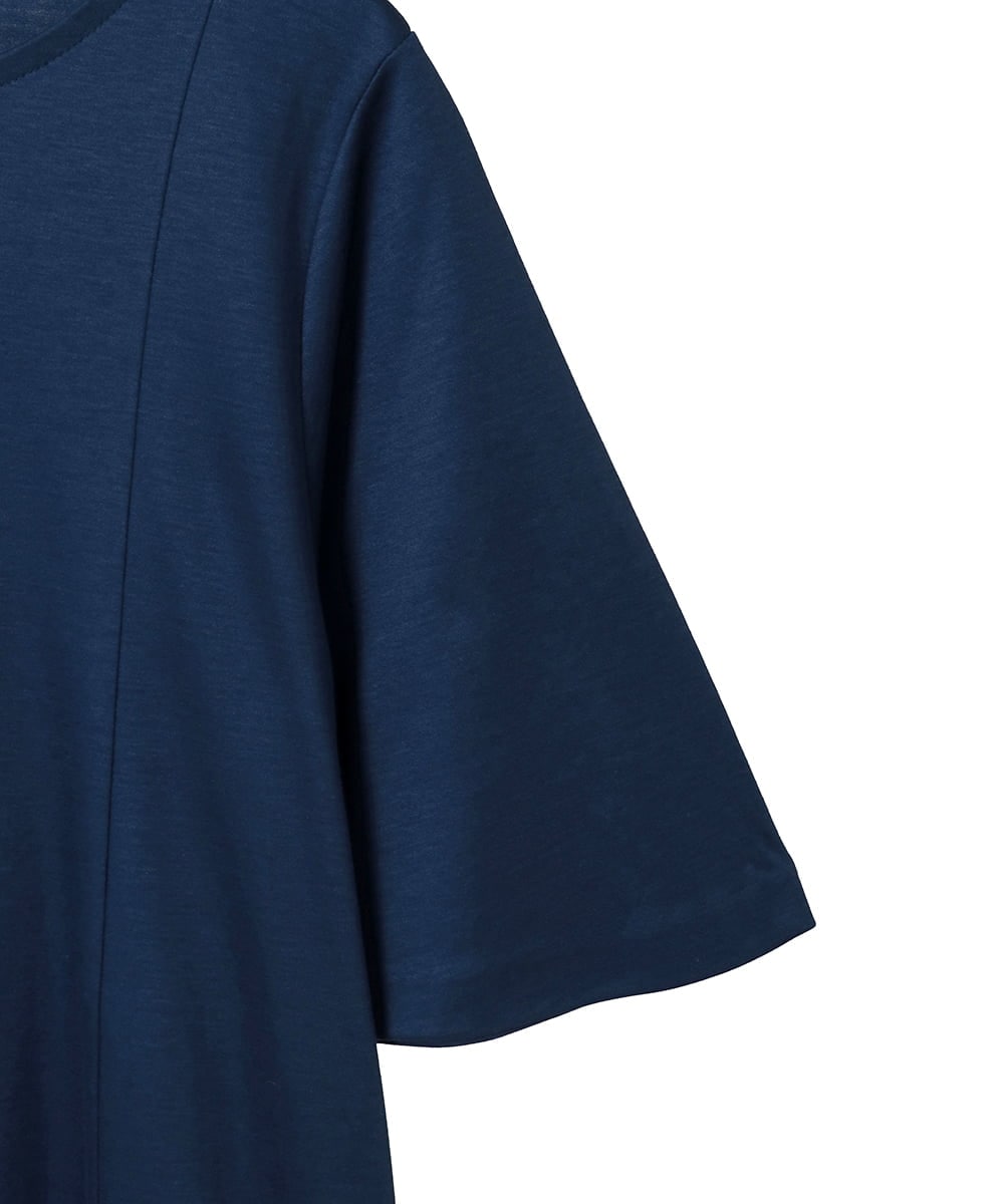 PYKGD28210 CHRISTIAN AUJARD(小さいサイズ)(メゾン ドゥ サンク) スムースフレアーカットソー ブルー