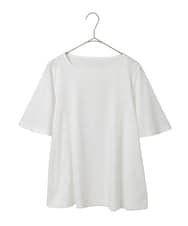 PYKGD28210 CHRISTIAN AUJARD(小さいサイズ)(メゾン ドゥ サンク) スムースフレアーカットソー ブルー