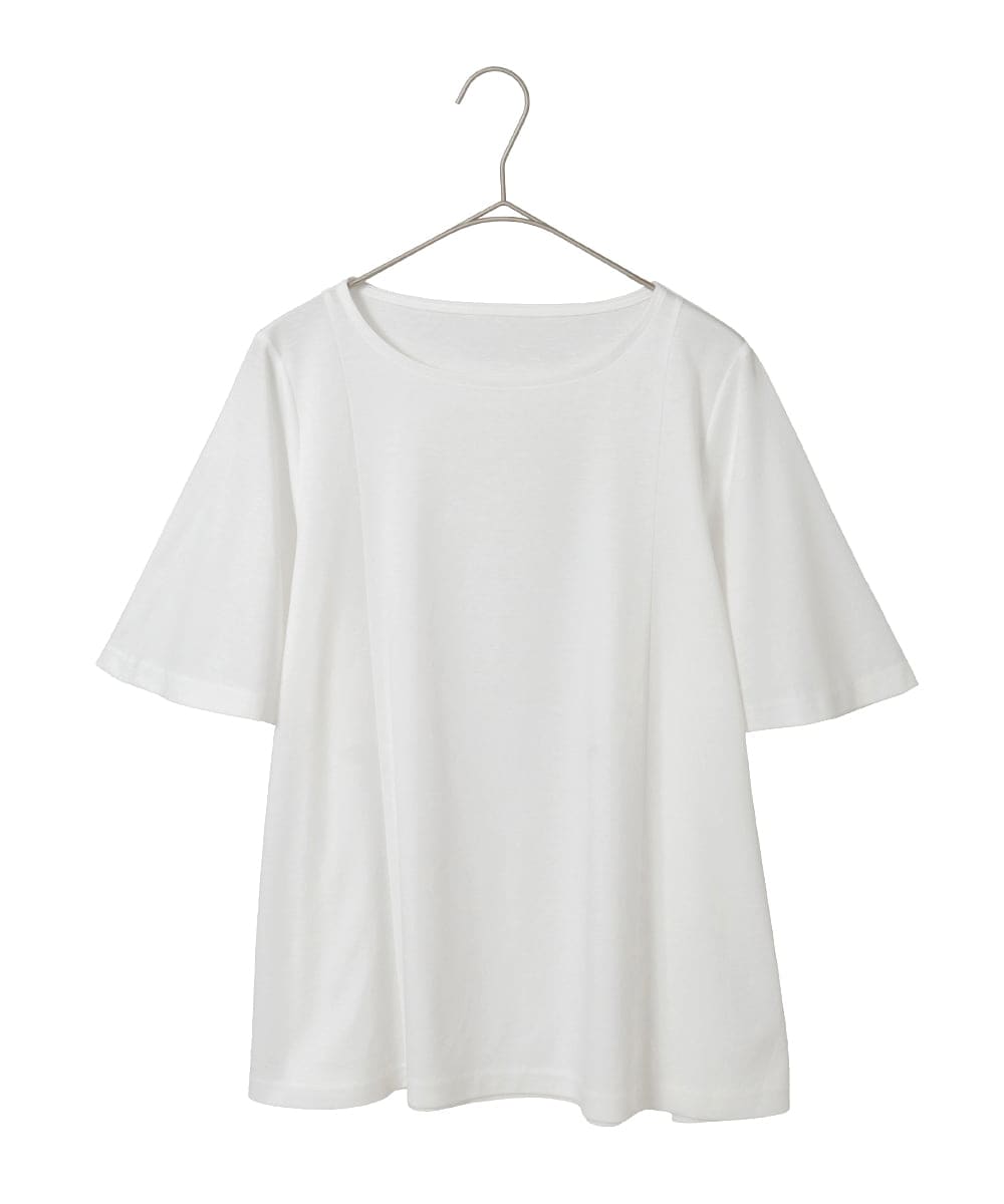 PYKGD28210 CHRISTIAN AUJARD(小さいサイズ)(メゾン ドゥ サンク) スムースフレアーカットソー ブルー