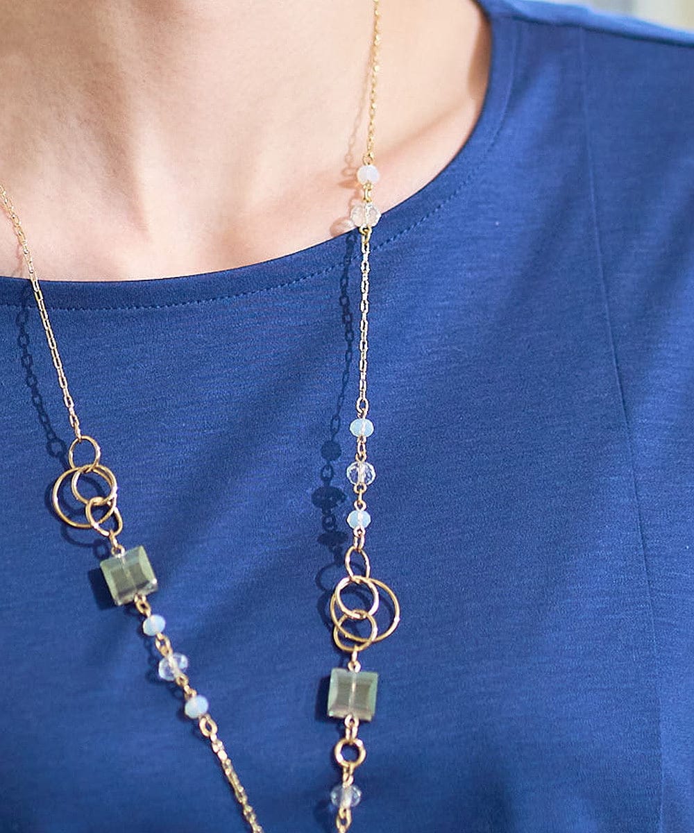 PYKGD28210 CHRISTIAN AUJARD(小さいサイズ)(メゾン ドゥ サンク) スムースフレアーカットソー ブルー