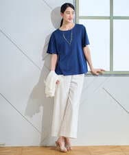 PYKGD28210 CHRISTIAN AUJARD(小さいサイズ)(メゾン ドゥ サンク) スムースフレアーカットソー ブルー