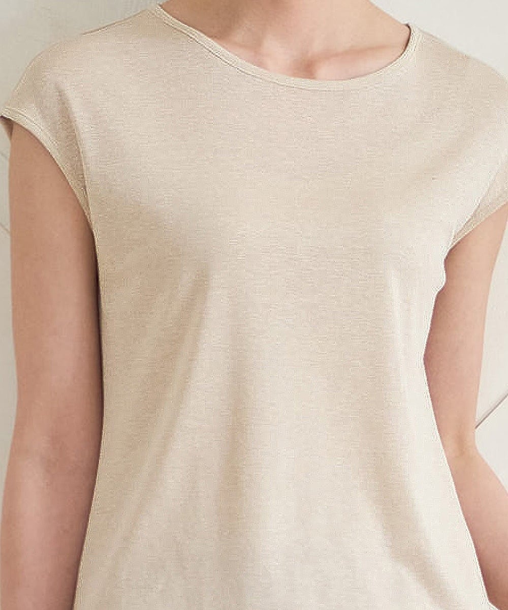 PYKGD29140 CHRISTIAN AUJARD(小さいサイズ)(メゾン ドゥ サンク) ラメフライスカットソー ライトグレー