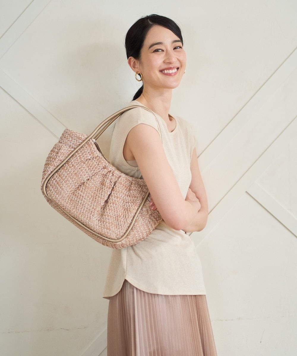 PYKGD29140 CHRISTIAN AUJARD(小さいサイズ)(メゾン ドゥ サンク) ラメフライスカットソー ライトグレー