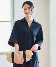 PYKGD42330 CHRISTIAN AUJARD(小さいサイズ)(メゾン ドゥ サンク) [セットアップ対応]ドライタッチジャージートップス ネイビー