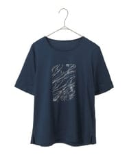PYKGD43180 CHRISTIAN AUJARD(小さいサイズ)(メゾン ドゥ サンク) [接触冷感]ドライコットンカットソー ネイビー