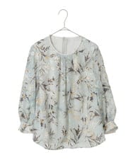 PYKGE02360 CHRISTIAN AUJARD(小さいサイズ)(メゾン ドゥ サンク) ［セットアップ対応］フラワープリントシアーカットソー グリーン