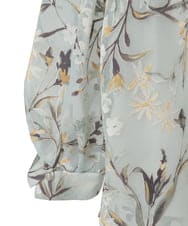 PYKGE02360 CHRISTIAN AUJARD(小さいサイズ)(メゾン ドゥ サンク) ［セットアップ対応］フラワープリントシアーカットソー グリーン