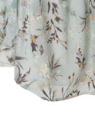 PYKGE02360 CHRISTIAN AUJARD(小さいサイズ)(メゾン ドゥ サンク) ［セットアップ対応］フラワープリントシアーカットソー グリーン