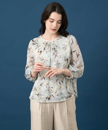 PYKGE02360 CHRISTIAN AUJARD(小さいサイズ) ［セットアップ対応］フラワープリントシアーカットソー