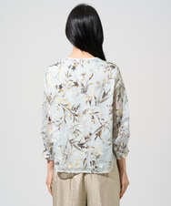 PYKGE02360 CHRISTIAN AUJARD(小さいサイズ)(メゾン ドゥ サンク) ［セットアップ対応］フラワープリントシアーカットソー グリーン