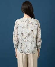 PYKGE02360 CHRISTIAN AUJARD(小さいサイズ)(メゾン ドゥ サンク) ［セットアップ対応］フラワープリントシアーカットソー グリーン