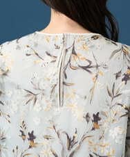 PYKGE02360 CHRISTIAN AUJARD(小さいサイズ)(メゾン ドゥ サンク) ［セットアップ対応］フラワープリントシアーカットソー グリーン