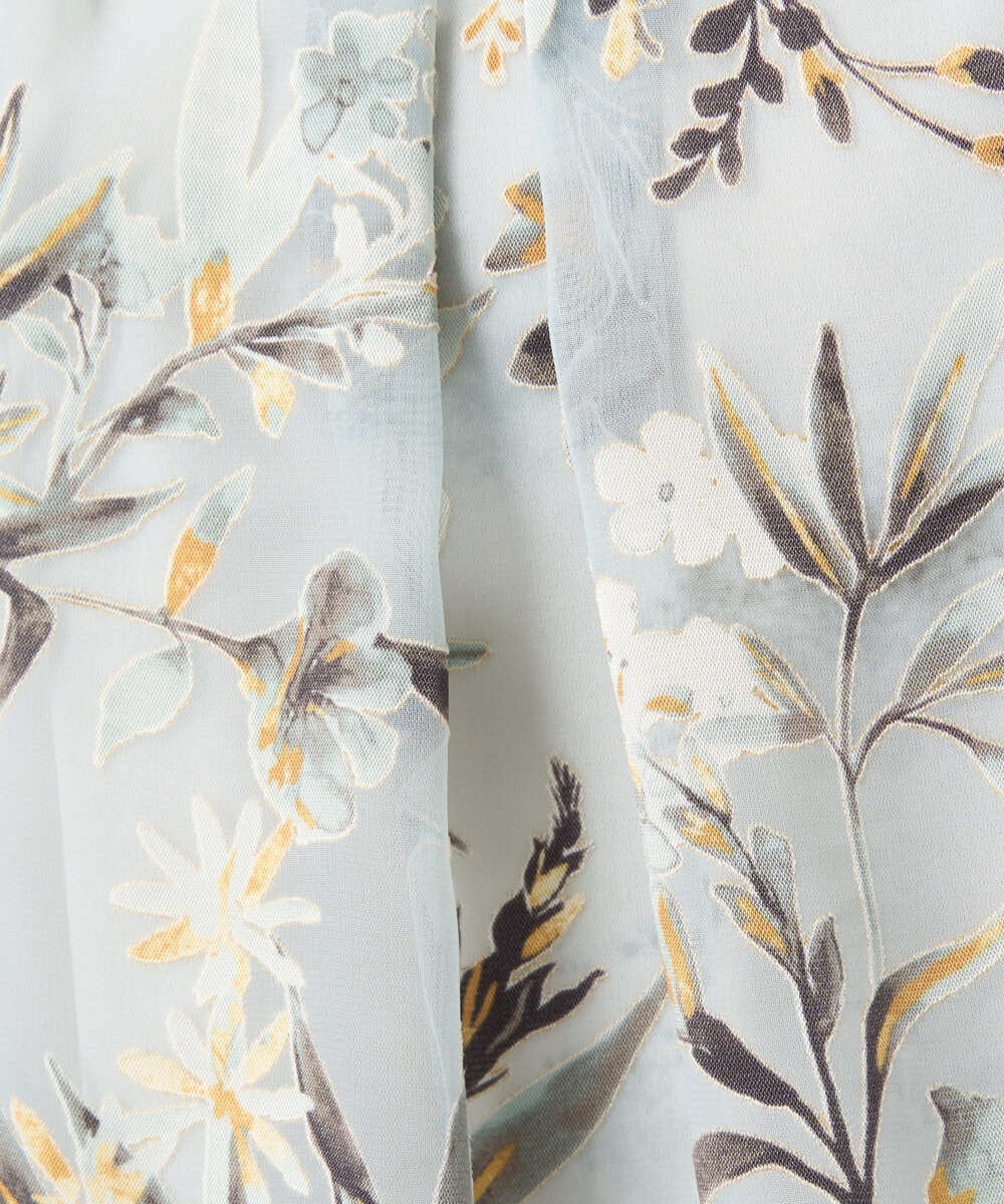 PYKGE02360 CHRISTIAN AUJARD(小さいサイズ)(メゾン ドゥ サンク) ［セットアップ対応］フラワープリントシアーカットソー グリーン