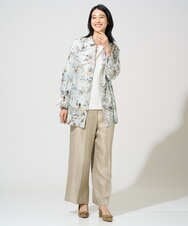 PYKGE12200 CHRISTIAN AUJARD(小さいサイズ)(メゾン ドゥ サンク) フラワー刺繍カットソー ネイビー