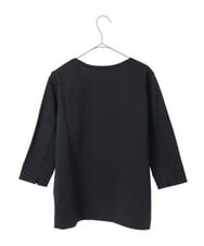 PYKGE12200 CHRISTIAN AUJARD(小さいサイズ)(メゾン ドゥ サンク) フラワー刺繍カットソー ネイビー