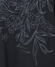 PYKGE12200 CHRISTIAN AUJARD(小さいサイズ)(メゾン ドゥ サンク) フラワー刺繍カットソー ネイビー