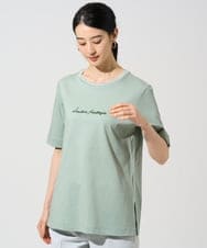 PYKGE13230 CHRISTIAN AUJARD(小さいサイズ)(メゾン ドゥ サンク) ビジューロゴカットソー グリーン