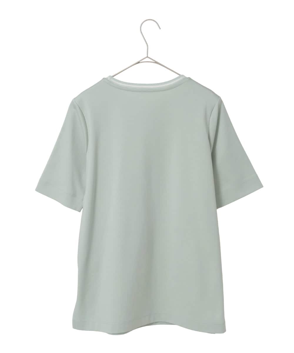 PYKGE13230 CHRISTIAN AUJARD(小さいサイズ)(メゾン ドゥ サンク) ビジューロゴカットソー グリーン