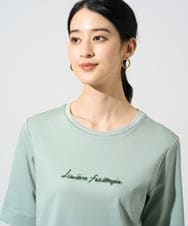 PYKGE13230 CHRISTIAN AUJARD(小さいサイズ)(メゾン ドゥ サンク) ビジューロゴカットソー グリーン