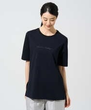 PYKGE13230 CHRISTIAN AUJARD(小さいサイズ)(メゾン ドゥ サンク) ビジューロゴカットソー グリーン