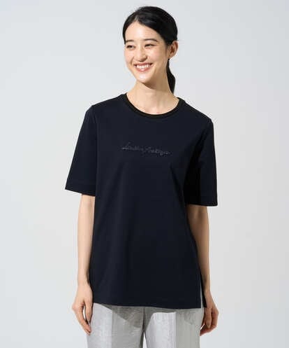 PYKGE13230 CHRISTIAN AUJARD(小さいサイズ) ビジューロゴカットソー