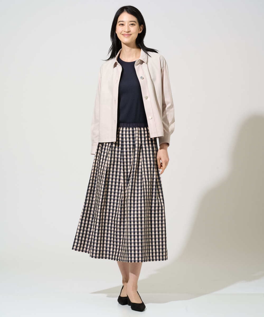 PYKGF21140 CHRISTIAN AUJARD(小さいサイズ)(メゾン ドゥ サンク) フレンチスリーブリブカットソー ライトグレー