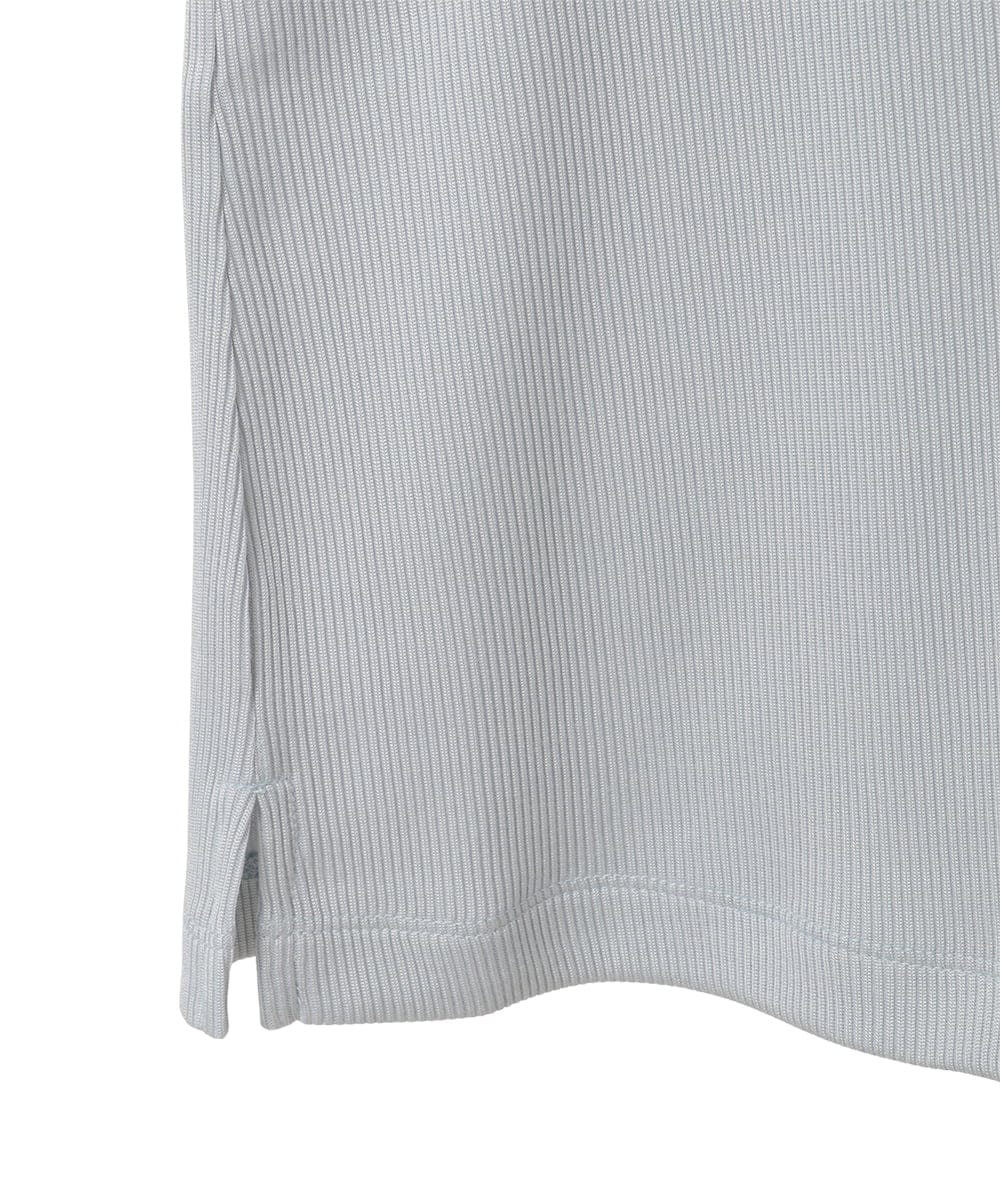 PYKGF21140 CHRISTIAN AUJARD(小さいサイズ)(メゾン ドゥ サンク) フレンチスリーブリブカットソー ライトグレー