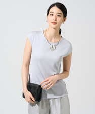 PYKGF21140 CHRISTIAN AUJARD(小さいサイズ)(メゾン ドゥ サンク) フレンチスリーブリブカットソー ライトグレー