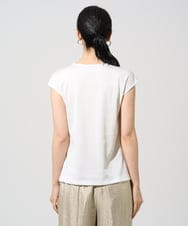 PYKGF21140 CHRISTIAN AUJARD(小さいサイズ)(メゾン ドゥ サンク) フレンチスリーブリブカットソー ライトグレー