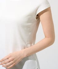 PYKGF21140 CHRISTIAN AUJARD(小さいサイズ)(メゾン ドゥ サンク) フレンチスリーブリブカットソー ライトグレー