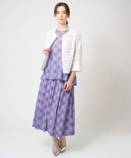 PYKGV73290 CHRISTIAN AUJARD(小さいサイズ)(メゾン ドゥ サンク) レーシータイルプリントカットソー パープル