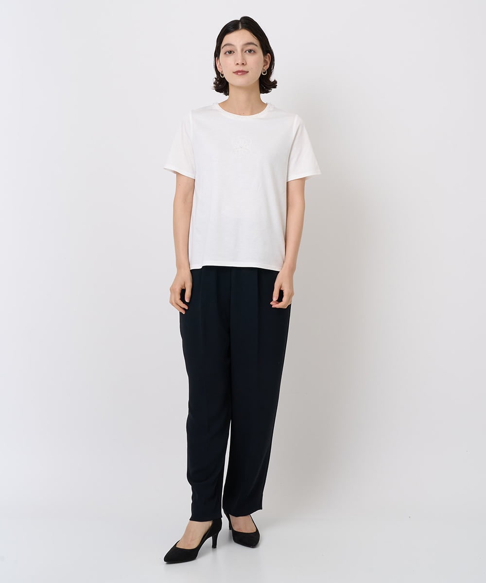 PYKHB32200 CHRISTIAN AUJARD(小さいサイズ)(メゾン ドゥ サンク) オリジナルモチーフTシャツ ホワイト