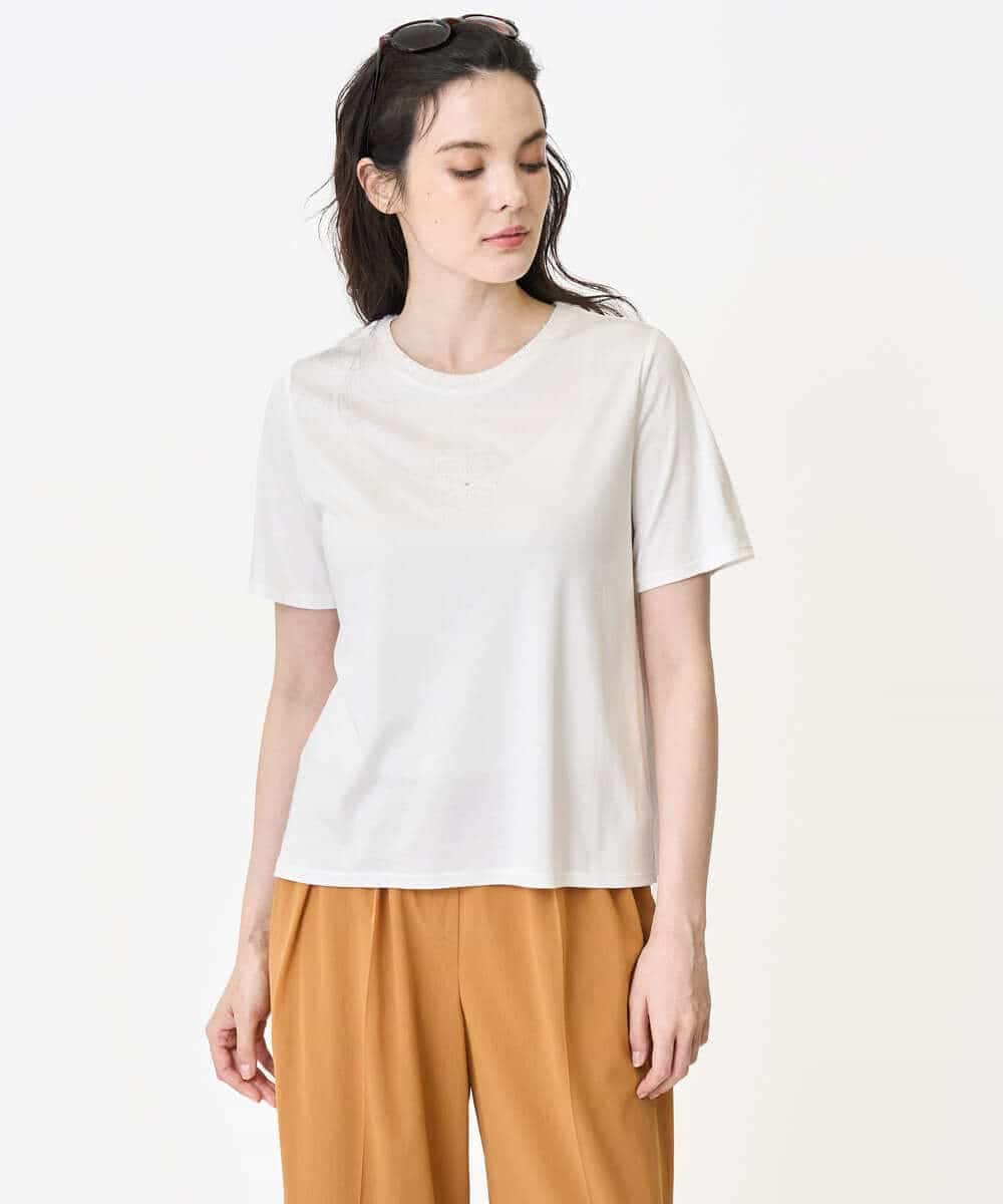 PYKHB32200 CHRISTIAN AUJARD(小さいサイズ)(メゾン ドゥ サンク) オリジナ ルモチーフTシャツ ホワイト