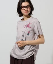 PYKHD05180 CHRISTIAN AUJARD(小さいサイズ)(メゾン ドゥ サンク) アートプリントTシャツ ライトグレー