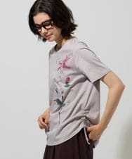 PYKHD05180 CHRISTIAN AUJARD(小さいサイズ)(メゾン ドゥ サンク) アートプリントTシャツ ライトグレー