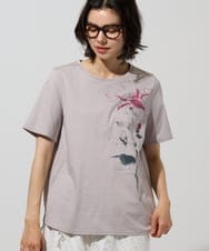 PYKHD05180 CHRISTIAN AUJARD(小さいサイズ)(メゾン ドゥ サンク) アートプリントTシャツ ライトグレー