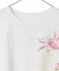 PYKHD05180 CHRISTIAN AUJARD(小さいサイズ)(メゾン ドゥ サンク) アートプリントTシャツ ホワイト