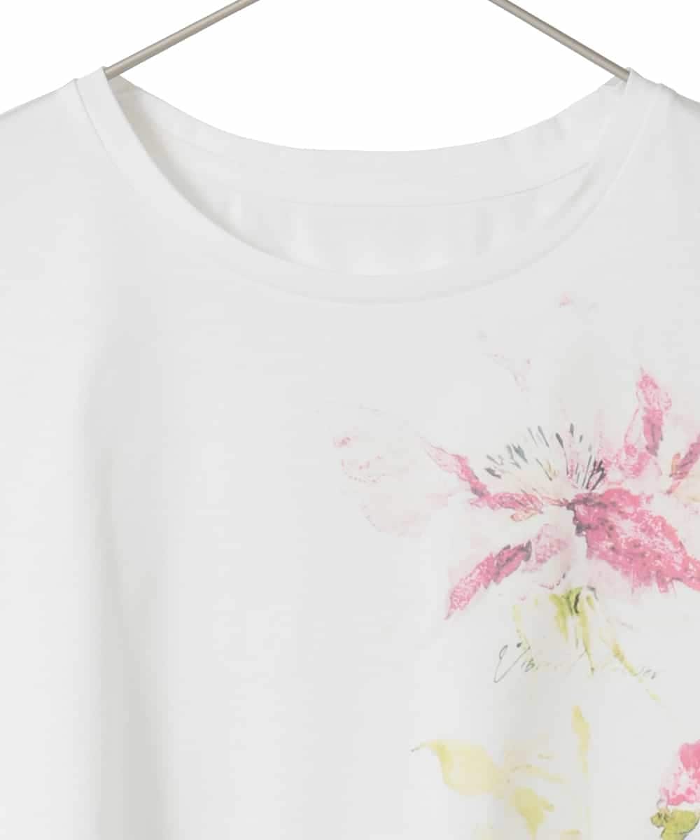 PYKHD05180 CHRISTIAN AUJARD(小さいサイズ)(メゾン ドゥ サンク) アートプリントTシャツ ホワイト