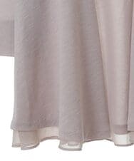 PYKHT10270 CHRISTIAN AUJARD(小さいサイズ)(メゾン ドゥ サンク) ［アンサンブル対応］シフォンコンビネーションカットソー羽織り ベージュ×ペールピンク