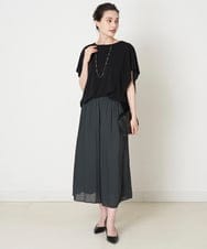 PYKJP38260 CHRISTIAN AUJARD(小さいサイズ)(メゾン ドゥ サンク) ドレープジャージープルオーバー ブルーグリーン
