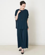 PYKJP38260 CHRISTIAN AUJARD(小さいサイズ)(メゾン ドゥ サンク) ドレープジャージープルオーバー ブルーグリーン