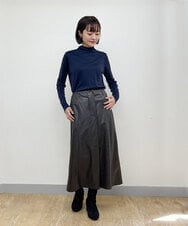 PYKJP69270 CHRISTIAN AUJARD(小さいサイズ)(メゾン ドゥ サンク) リバーシブルシルク天竺カットソー グリーン