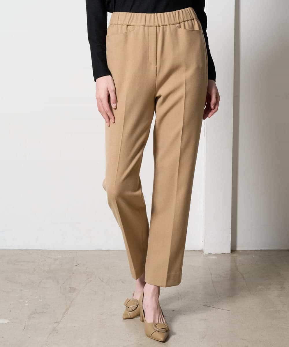 PYLAD38270 CHRISTIAN AUJARD(小さいサイズ)(メゾン ドゥ サンク) 裏起毛ステックパンツ ライトブラウン