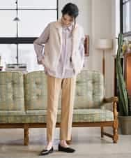 PYLAD38270 CHRISTIAN AUJARD(小さいサイズ)(メゾン ドゥ サンク) 裏起毛ステックパンツ ライトブラウン